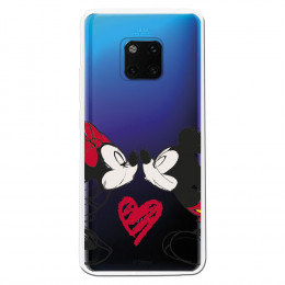 Carcasa Oficial Mikey Y Minnie Beso Clear para Huawei Mate 20 Pro- La Casa de las Carcasas