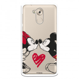 Carcasa Oficial Mikey Y Minnie Beso Clear para Huawei Nova Smart- La Casa de las Carcasas