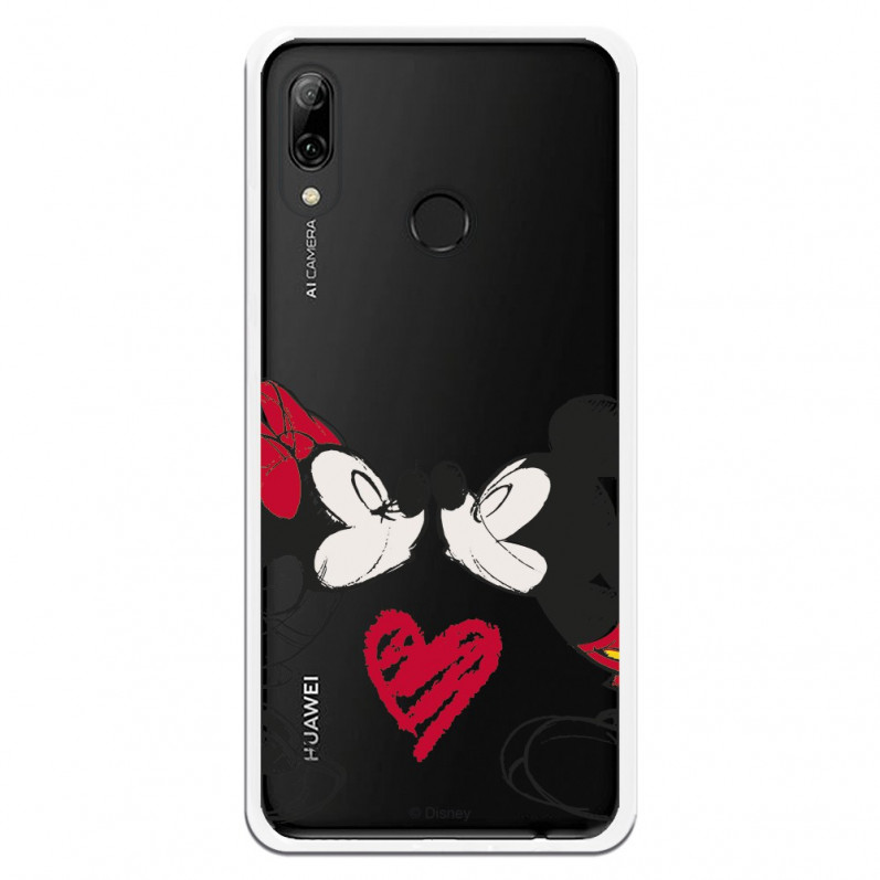 Carcasa Oficial Mikey Y Minnie Beso Clear para Huawei P Smart 2019- La Casa de las Carcasas