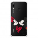 Carcasa Oficial Mikey Y Minnie Beso Clear para Huawei P Smart 2019- La Casa de las Carcasas