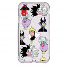 Funda Brillantina para iPhone XR Oficial de Disney Villanas Patrón - Villanas Disney