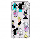 Funda Brillantina para Huawei P Smart 2019 Oficial de Disney Villanas Patrón - Villanas Disney