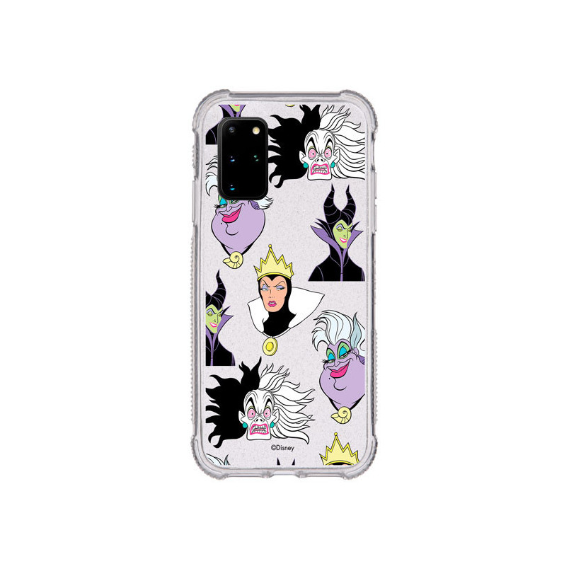 Funda Brillantina para Samsung Galaxy S20 Plus Oficial de Disney Villanas Patrón - Villanas Disney