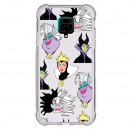 Funda Brillantina para Xiaomi Redmi Note 9S Oficial de Disney Villanas Patrón - Villanas Disney