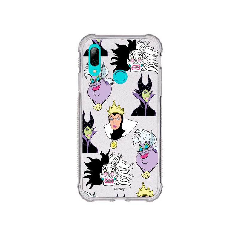 Funda Brillantina para Huawei Honor 10 Lite Oficial de Disney Villanas Patrón - Villanas Disney