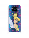 Funda para Xiaomi Poco X3 Oficial de Disney Campanilla Flores - Peter Pan