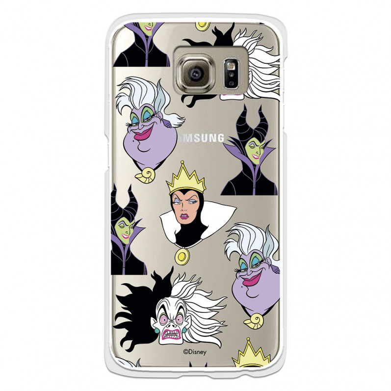 Funda para Samsung Galaxy S6 Oficial de Disney Villanas Patrón - Villanas Disney