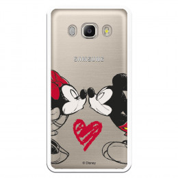 Carcasa Oficial Mikey Y Minnie Beso Clear para Samsung Galaxy J5 2016- La Casa de las Carcasas