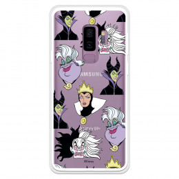 Funda para Samsung Galaxy S9 Plus Oficial de Disney Villanas Patrón - Villanas Disney