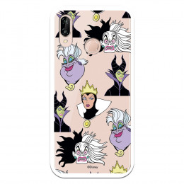 Funda para Huawei P20 Lite Oficial de Disney Villanas Patrón - Villanas Disney