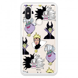 Funda para Xiaomi Mi 8 SE Oficial de Disney Villanas Patrón - Villanas Disney