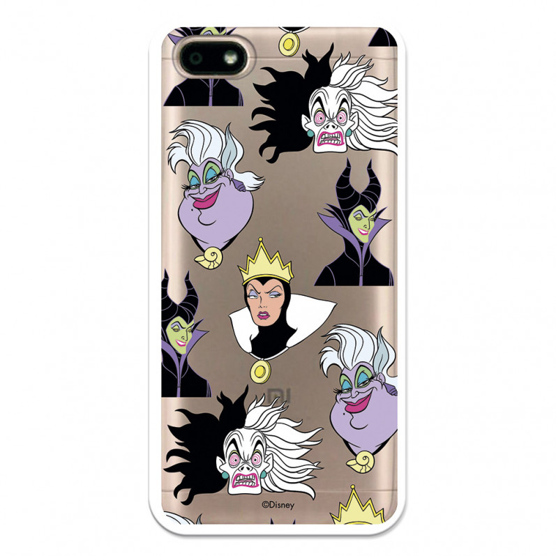 Funda para Xiaomi Redmi 6A Oficial de Disney Villanas Patrón - Villanas Disney