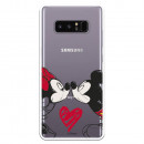 Carcasa Oficial Mikey Y Minnie Beso Clear para Samsung Galaxy Note 8- La Casa de las Carcasas