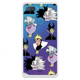 Funda para Xiaomi Mi 8 Lite Oficial de Disney Villanas Patrón - Villanas Disney