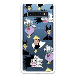 Funda para Samsung Galaxy S10 Plus Oficial de Disney Villanas Patrón - Villanas Disney