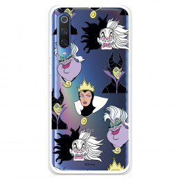 Funda para Xiaomi Mi 9 Oficial de Disney Villanas Patrón - Villanas Disney