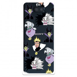 Funda para Sony Xperia 10 Plus Oficial de Disney Villanas Patrón - Villanas Disney