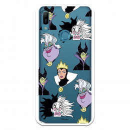 Funda para Huawei Y6 2019 Oficial de Disney Villanas Patrón - Villanas Disney