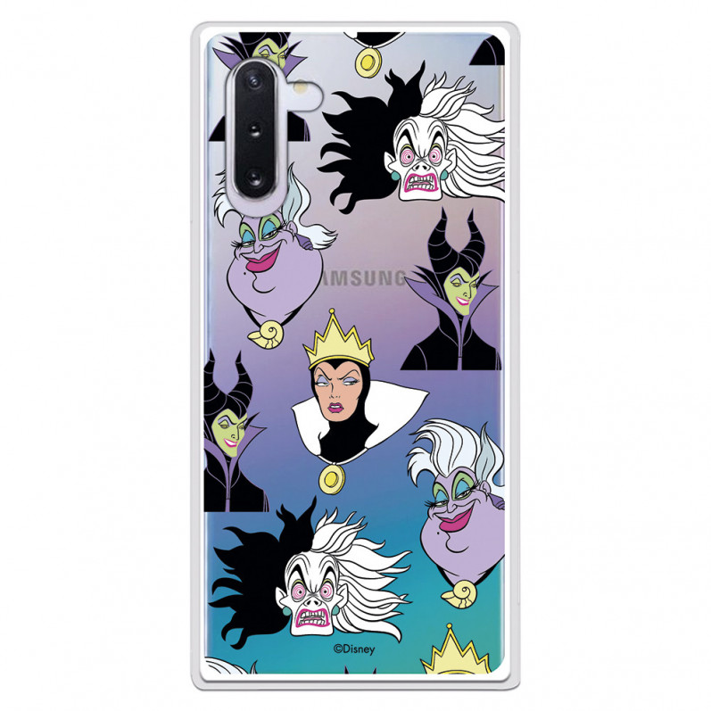 Funda para Samsung Galaxy Note 10 Oficial de Disney Villanas Patrón - Villanas Disney