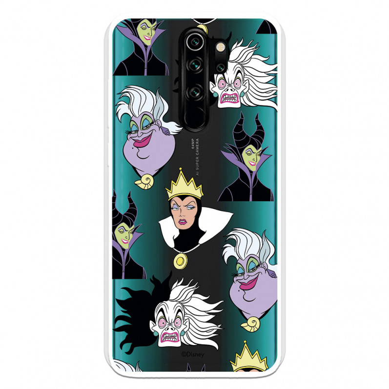 Funda para Xiaomi Redmi Note 8 Pro Oficial de Disney Villanas Patrón - Villanas Disney