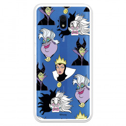 Funda para Xiaomi Redmi 8A Oficial de Disney Villanas Patrón - Villanas Disney