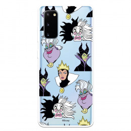 Funda para Samsung Galaxy S20 Oficial de Disney Villanas Patrón - Villanas Disney