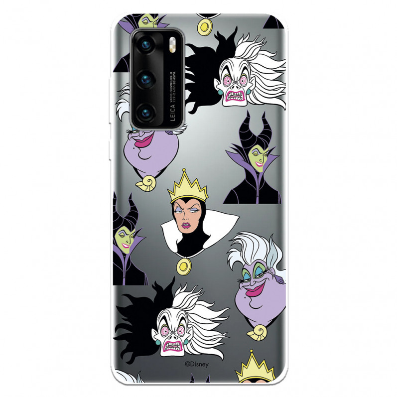 Funda para Huawei P40 Oficial de Disney Villanas Patrón - Villanas Disney