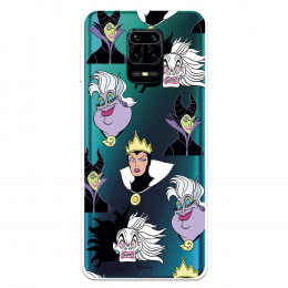 Funda para Xiaomi Redmi Note 9S Oficial de Disney Villanas Patrón - Villanas Disney