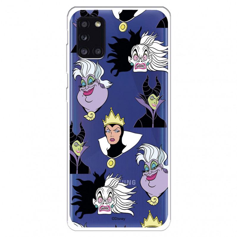 Funda para Samsung Galaxy A31 Oficial de Disney Villanas Patrón - Villanas Disney