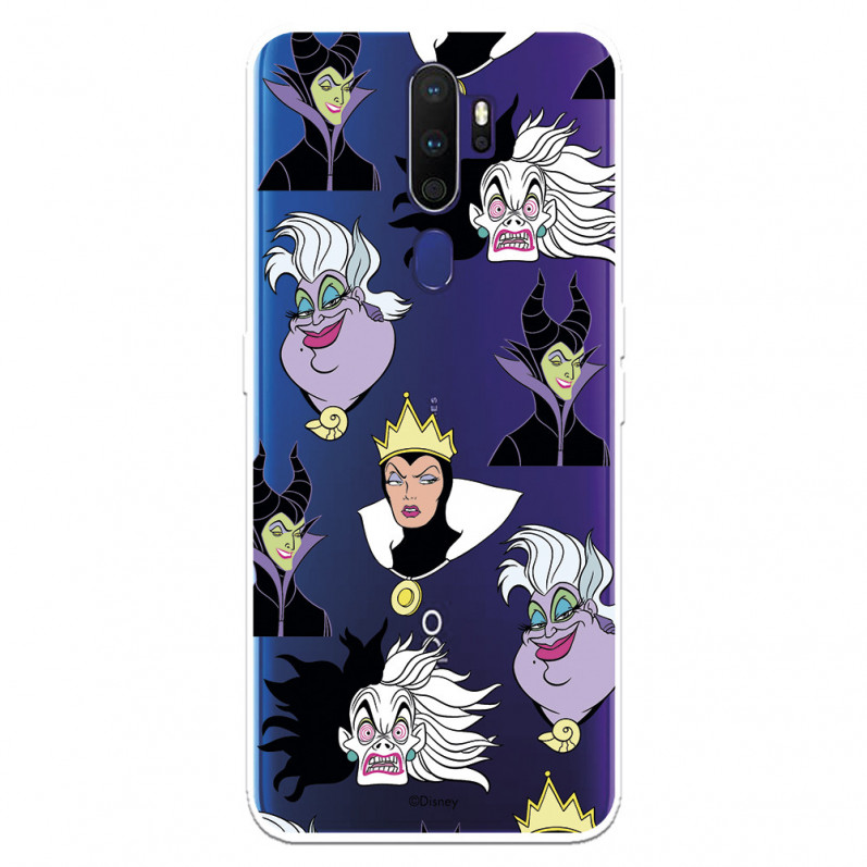 Funda para Oppo A9 2020 Oficial de Disney Villanas Patrón - Villanas Disney