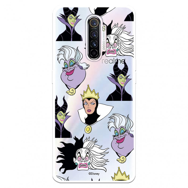 Funda para Realme X2 Pro Oficial de Disney Villanas Patrón - Villanas Disney