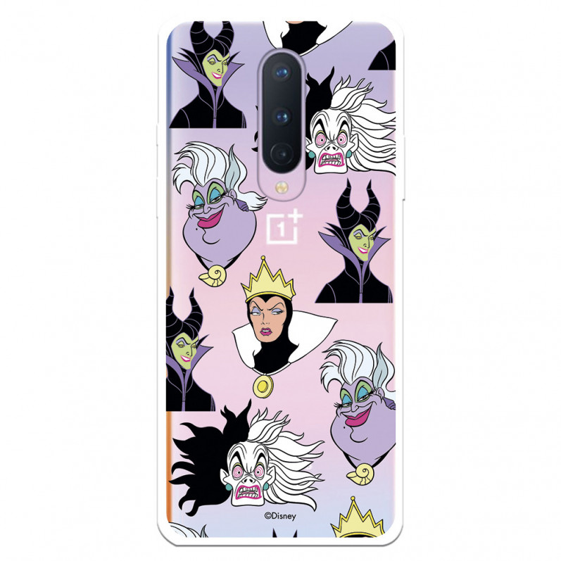 Funda para OnePlus 8 Oficial de Disney Villanas Patrón - Villanas Disney