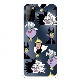 Funda para Oppo A52 Oficial de Disney Villanas Patrón - Villanas Disney