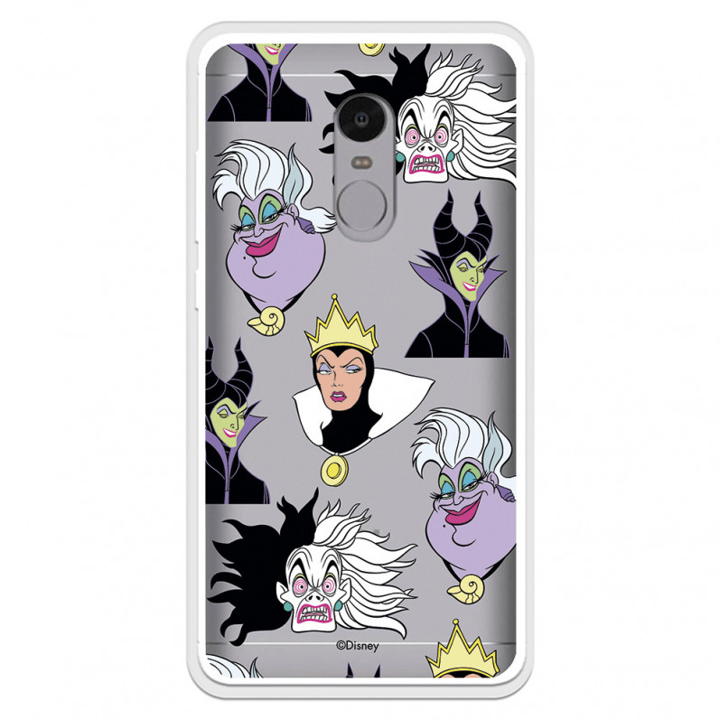 Funda para Xiaomi Redmi Note 4X Oficial de Disney Villanas Patrón - Villanas Disney