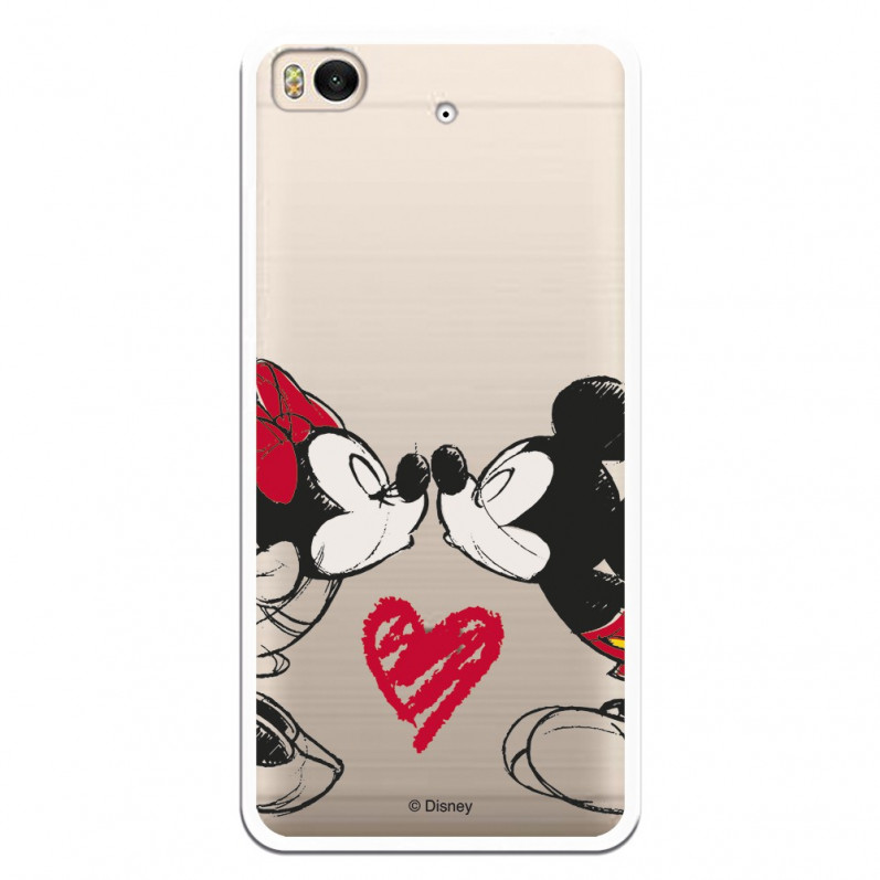 Carcasa Oficial Mikey Y Minnie Beso Clear para Xiaomi Mi 5S- La Casa de las Carcasas