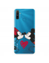 Funda para Realme C3 Oficial de Disney Mickey y Minnie Beso - Clásicos Disney