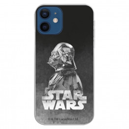 Funda para iPhone 12 Oficial de Star Wars Darth Vader Fondo negro - Star Wars