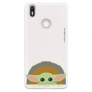 Funda para Bq Aquaris X Oficial de Star Wars Baby Yoda Sonrisas - The Mandalorian