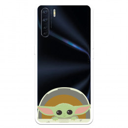 Funda para Oppo A91 Oficial de Star Wars Baby Yoda Sonrisas - The Mandalorian