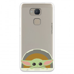 Funda para Bq Aquaris Vs Oficial de Star Wars Baby Yoda Sonrisas - The Mandalorian