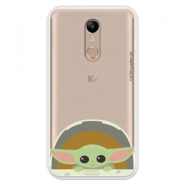 Funda para LG K10 2018 Oficial de Star Wars Baby Yoda Sonrisas - The Mandalorian