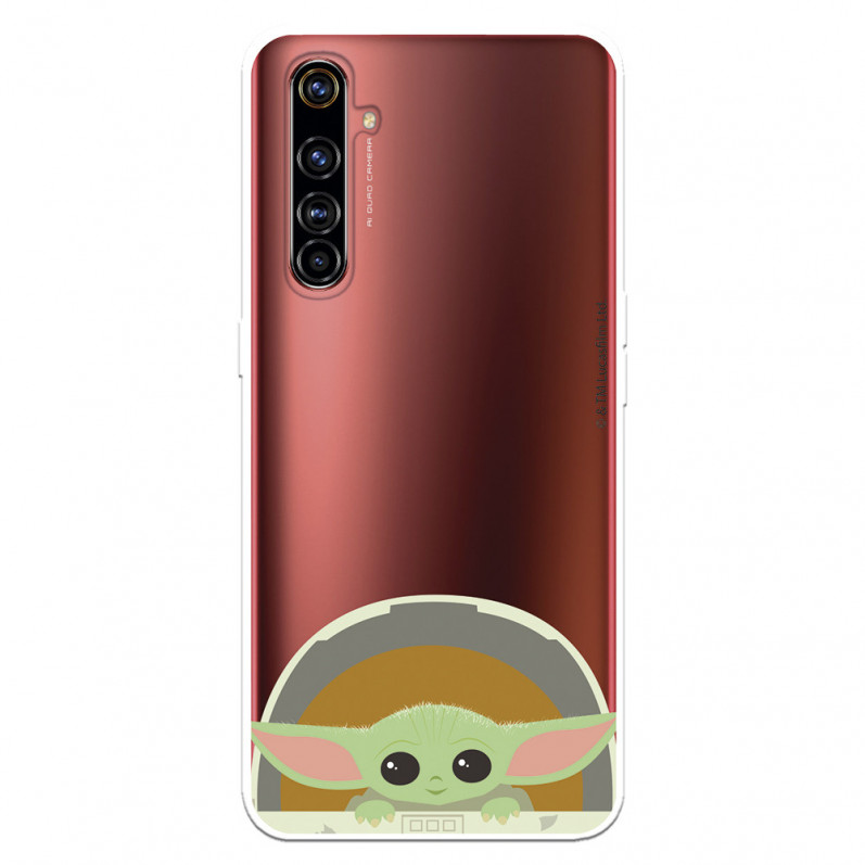 Funda para Realme X50 Pro Oficial de Star Wars Baby Yoda Sonrisas - The Mandalorian