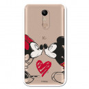 Carcasa Oficial Mikey Y Minnie Beso Clear para LG K11- La Casa de las Carcasas