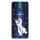 Funda para Samsung Galaxy A20S Oficial de Disney Olaf Transparente - Frozen