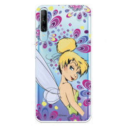 Funda para Honor 9X Oficial de Disney Campanilla Flores - Peter Pan