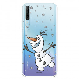 Funda para Honor 9X Oficial de Disney Olaf Transparente - Frozen