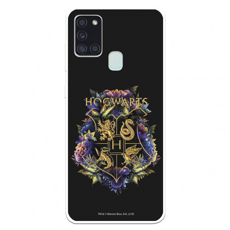 Funda para Samsung Galaxy A21S Oficial de Harry Potter Hogwarts Floral - Harry Potter