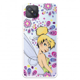 Funda para Oppo Reno 4Z Oficial de Disney CamPanilla Flores - Peter Pan