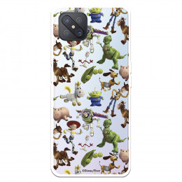 Funda para Oppo Reno 4Z Oficial de Disney Muñecos Toy Story Siluetas - Toy Story