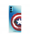 Funda para Oppo Reno 4 Oficial de Marvel Capitán América Escudo Transparente - Marvel